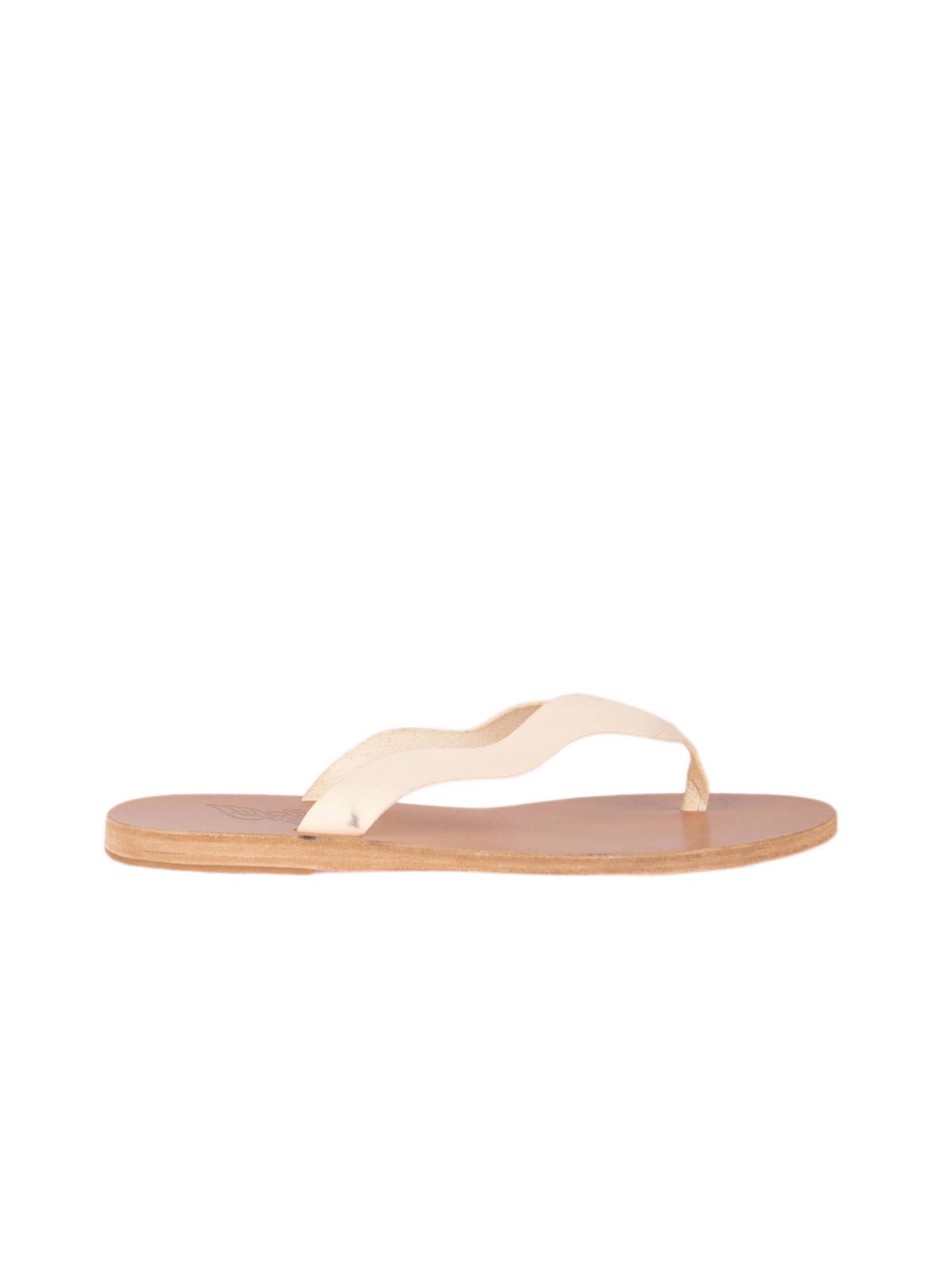 Bayan Krem ANCIENT GREEK SANDALS TERLİK