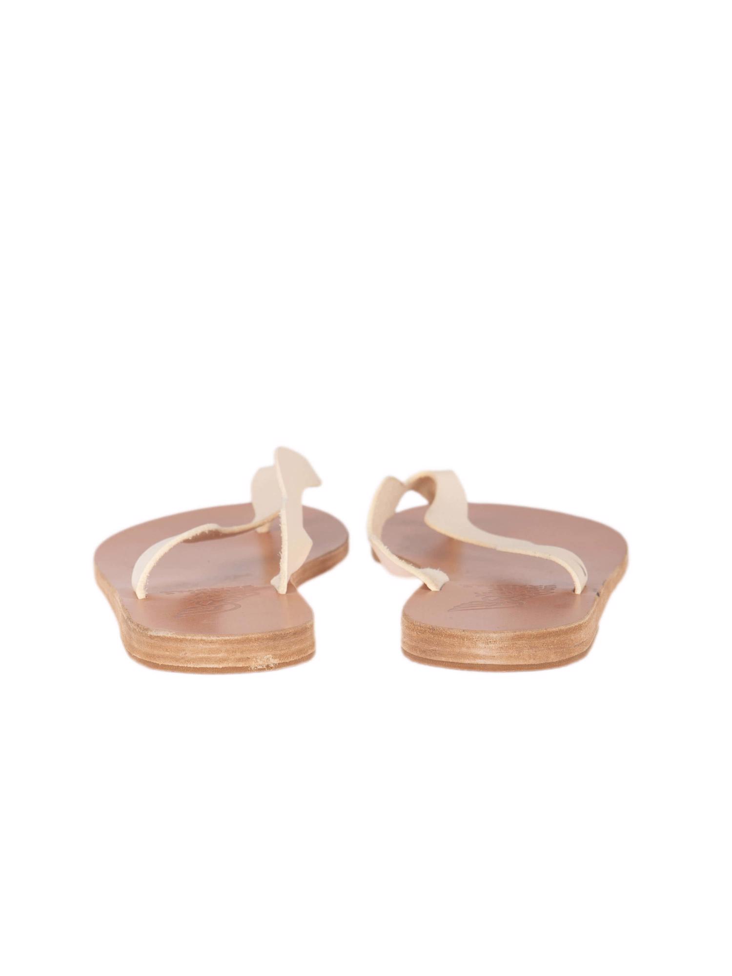 Bayan Krem ANCIENT GREEK SANDALS TERLİK
