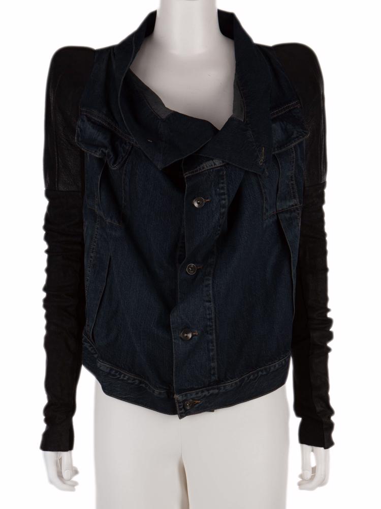 Bayan Lacivert RICK OWENS JEAN CEKET