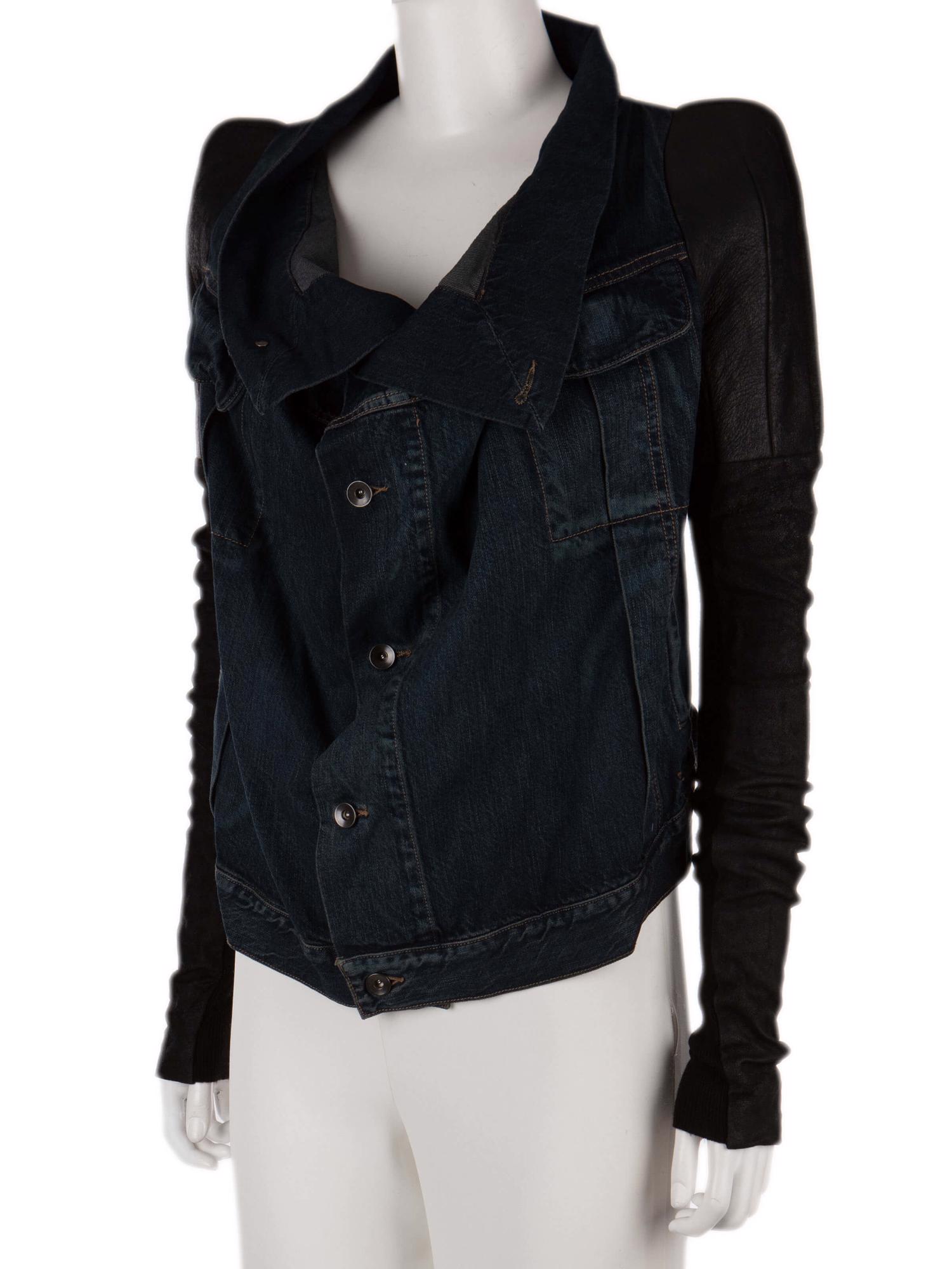 Bayan Lacivert RICK OWENS JEAN CEKET