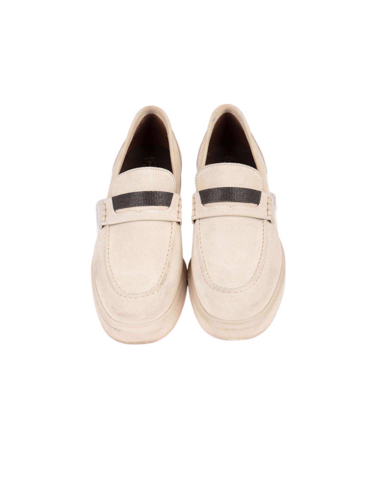Bayan Krem BRUNELLO CUCINELLI LOAFER