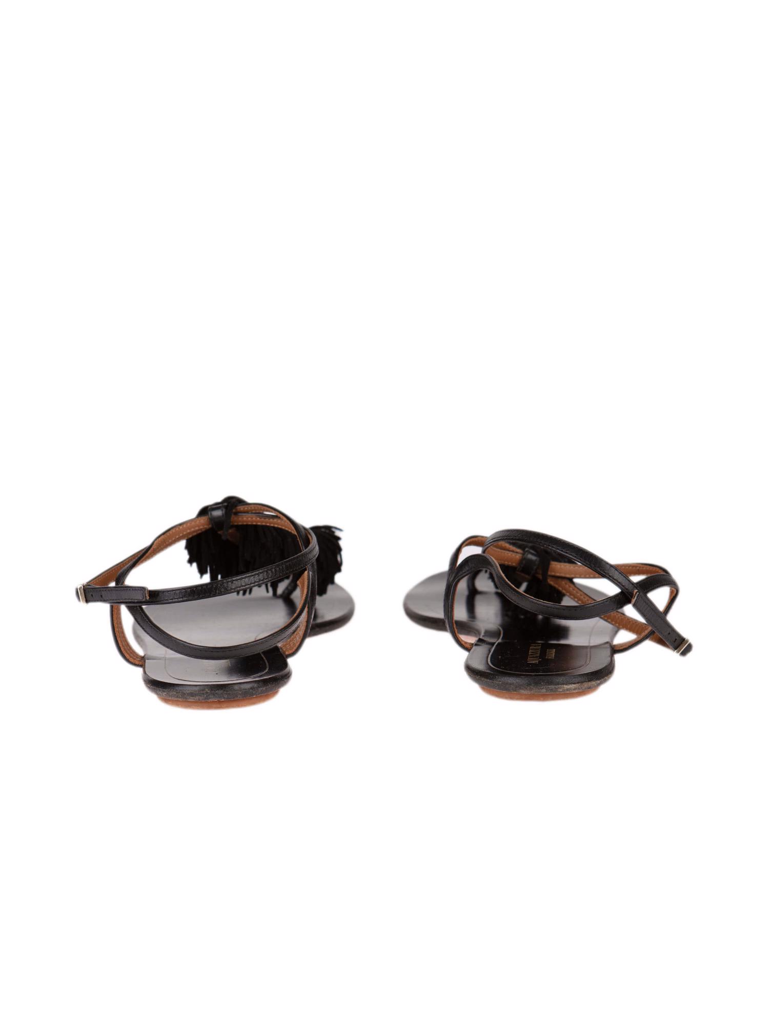 Bayan Siyah AQUAZZURA SANDALET