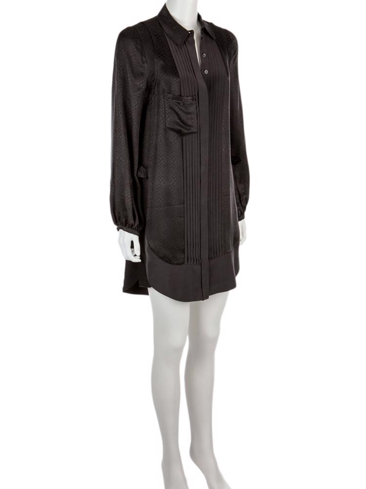 Bayan Siyah BALENCIAGA SILK ELBİSE