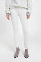 Bayan Krem Düşük Bel Skinny Pantolon
