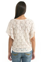 Bayan Sarı Dantelli Bolero