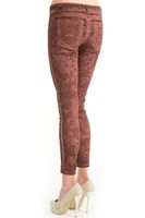 Bayan Mor Pamuklu Skinny-Fit Pantolon
