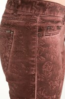 Bayan Mor Pamuklu Skinny-Fit Pantolon