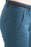 Bayan Mavi Chino Pantolon