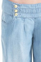 Bayan Mavi Bol Kesim Denim Pantolon