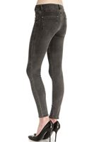 Bayan Gri Desenli Skinny Denim Pantolon