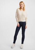 Bayan Mavi Düşük Bel Skinny Pantolon