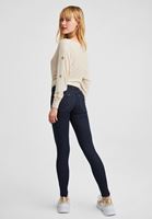 Bayan Mavi Düşük Bel Skinny Pantolon