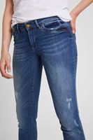 Bayan Mavi Dar Kesim Denim Pantolon