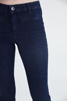 Bayan Mavi Yüksek Bel Denim Pantolon