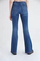 Bayan Mavi Yüksek Bel Denim Pantolon