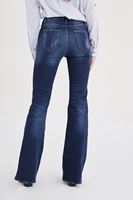 Bayan Mavi İspanyol Paça Denim Pantolon