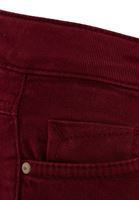 Bayan Kırmızı Düşük Bel Slim Paça Pantolon