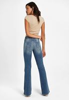 Bayan Mavi İspanyol Paça Denim Pantolon