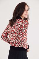 Bayan Çok Renkli Çiçek Desenli Sweatshirt