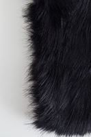 Women Black Fur Shawl