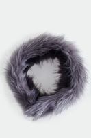 Women Grey Fur Shawl