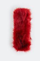 Women Red Fur Shawl