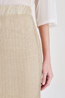 Women Gold Silvery Skirt