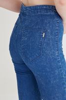 Bayan Mavi Yüksek Bel Skinny Pantolon