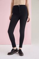 Bayan Gri Yüksek Bel Skinny Pantolon
