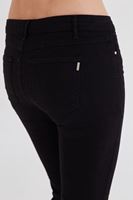 Bayan Siyah Düşük Bel Slim Paça Pantolon