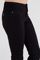 Bayan Siyah Düşük Bel Slim Paça Pantolon