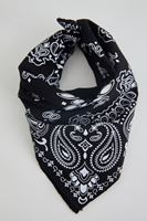 Bayan Siyah Desenli Bandana