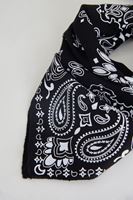 Bayan Siyah Desenli Bandana
