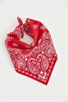 Bayan Kırmızı Desenli Bandana