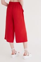 Bayan Kırmızı Culotte Pantolon