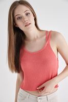 Bayan Pembe Askılı Croptop