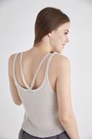 Bayan Krem Askılı Croptop