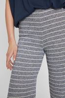 Bayan Lacivert Çizgili Culotte Pantolon
