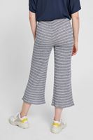 Bayan Lacivert Çizgili Culotte Pantolon
