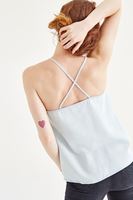 Bayan Mavi Askılı Denim Bluz