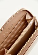 Women Gold Zipper Detailed Texture Wallet