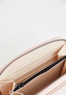 Women Gold Zipper Detailed Texture Wallet