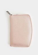 Women Gold Zipper Detailed Texture Wallet