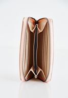 Women Gold Zipper Detailed Texture Wallet