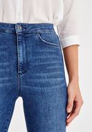 Bayan Mavi Ultra Yüksek Bel Jean Pantolon