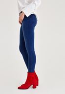 Bayan Lacivert Orta Belli Skinny Jeans