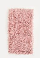 Women Bordeaux Furry Scarf