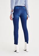 Bayan Mavi Normal Bel Yüksekliği Denim Pantolon