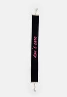Bayan Pembe Kadife Yazı Detaylı Choker