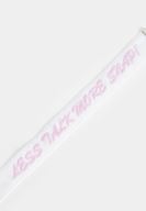 Women Pink Choker With Slogan Detailed